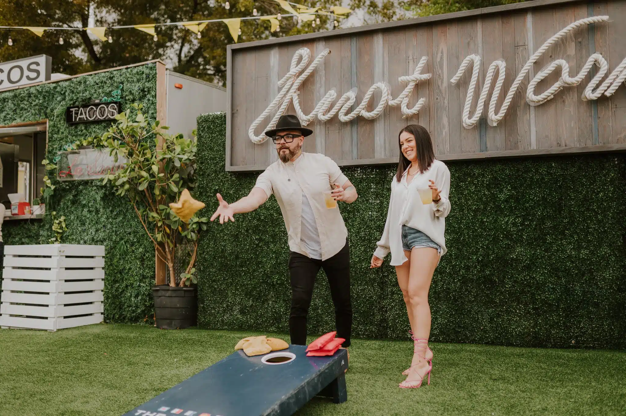 Cornhole at The Wharf Miami Game Night